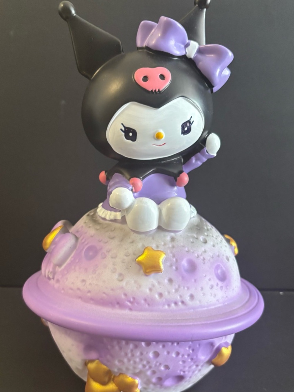 Sanrio Kuromi Lavender and Black Planet Music Box